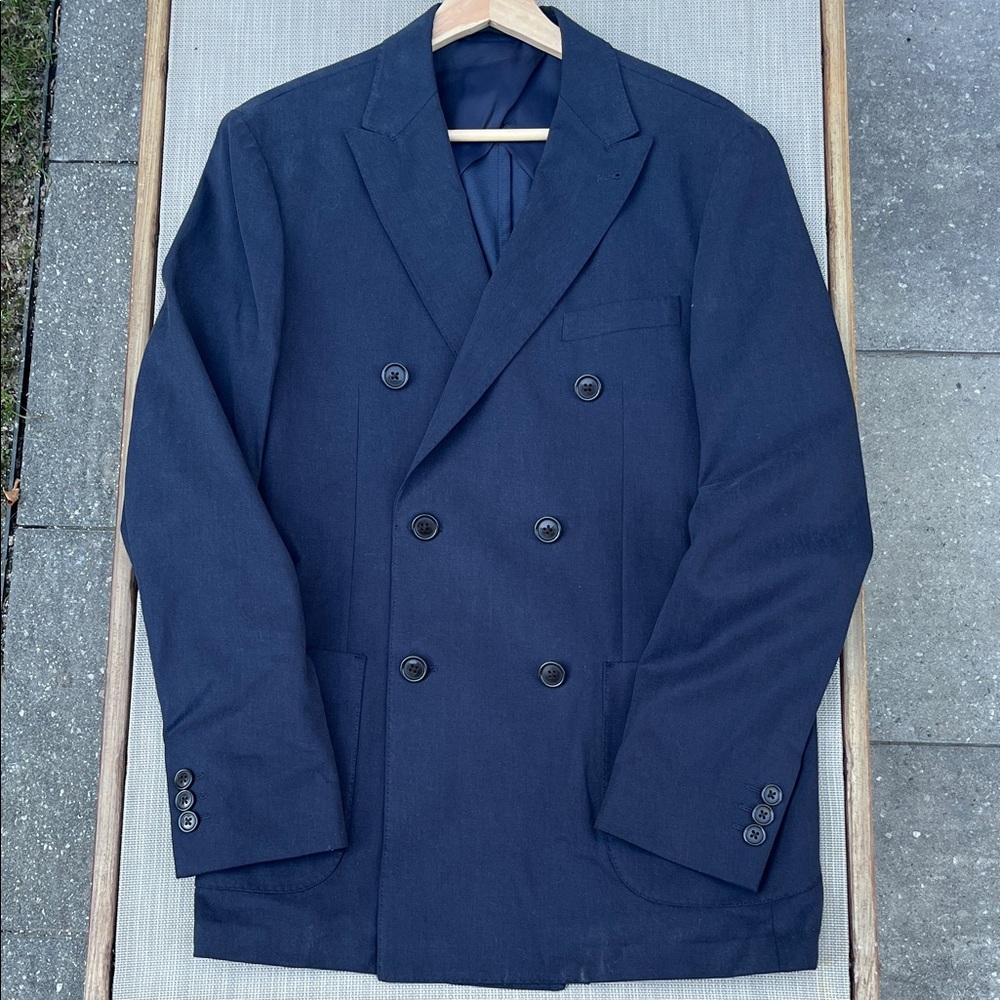🆕 Frank & Oak Fairmount Collection | Double Breasted Navy Blazer | The Classic